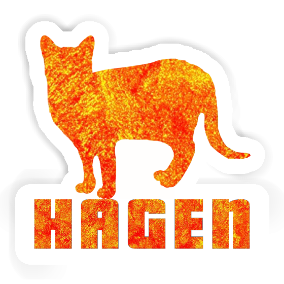 Autocollant Chat Hagen Notebook Autocollant Chat Hagen Notebook Image
