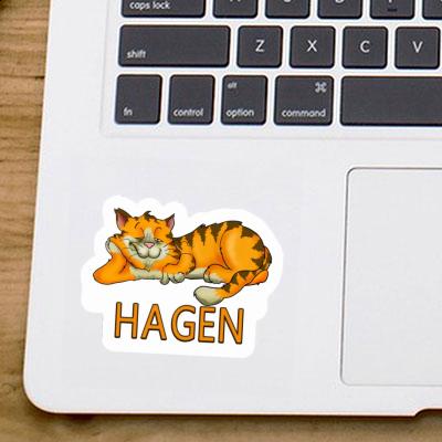 Aufkleber Hagen Katze Notebook Aufkleber Hagen Katze Notebook Image