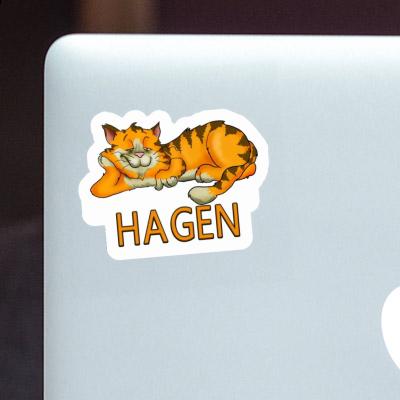Chat Autocollant Hagen Notebook Image