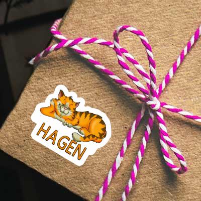 Aufkleber Hagen Katze Notebook Aufkleber Hagen Katze Gift package Image