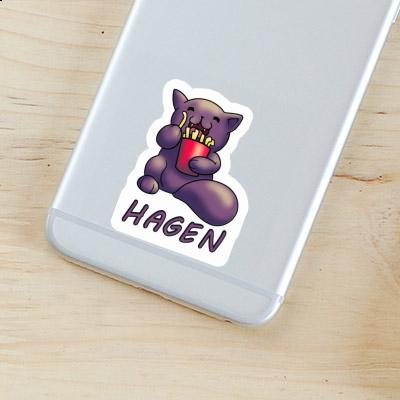 Hagen Autocollant Chat-frites Gift package Image