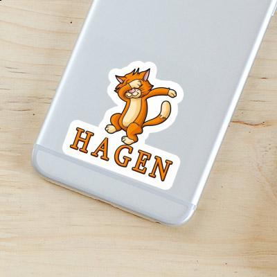 Autocollant Hagen Chat Laptop Autocollant Hagen Chat Laptop Image