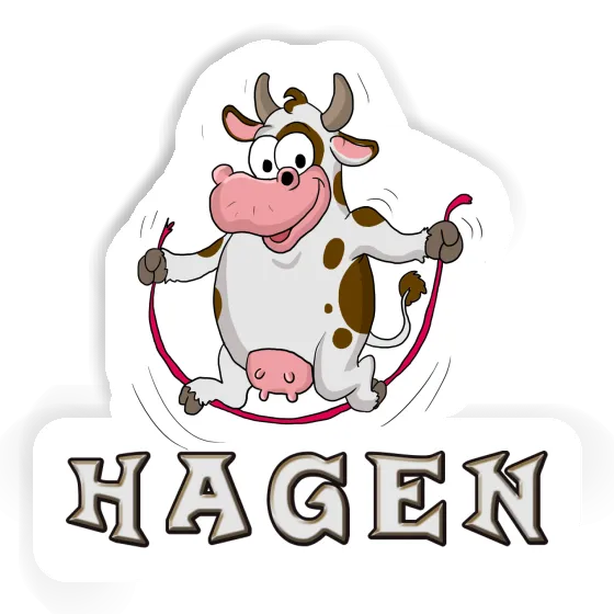 Autocollant Hagen Vache Notebook Image