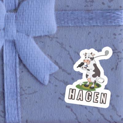 Sticker Golf Cow Hagen Notebook Sticker Golf Cow Hagen Notebook Image