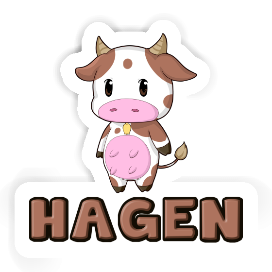 Sticker Cow Hagen Gift package Image