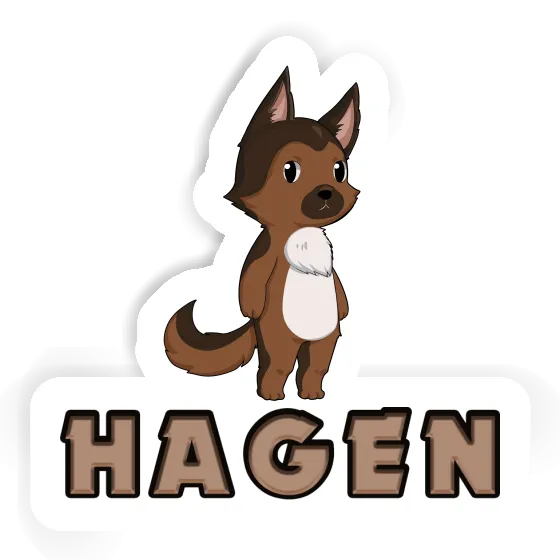 Autocollant Hagen Berger allemand Gift package Image
