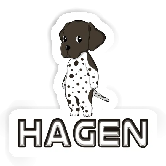 Autocollant Chien de chasse Hagen Laptop Autocollant Chien de chasse Hagen Laptop Image