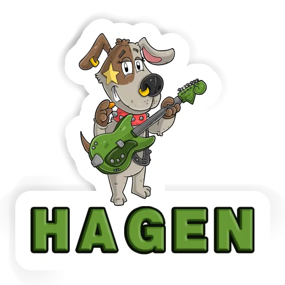 Hagen Sticker Gitarrist Image