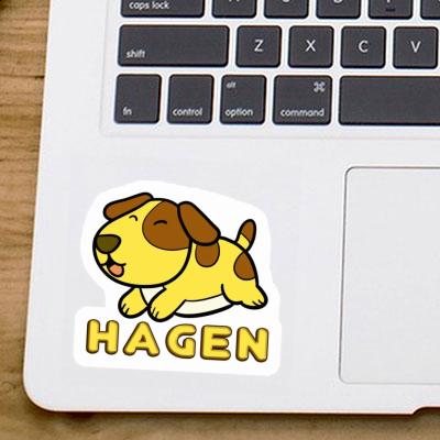 Hagen Aufkleber Hund Laptop Image