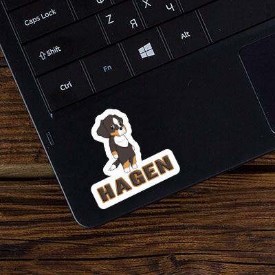 Hagen Sticker Dog Notebook Image