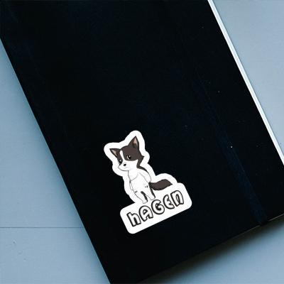 Sticker Hagen Border Collie Notebook Sticker Hagen Border Collie Gift package Image