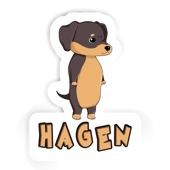 Sticker Hagen Dachshund Laptop Sticker Hagen Dachshund Laptop Image