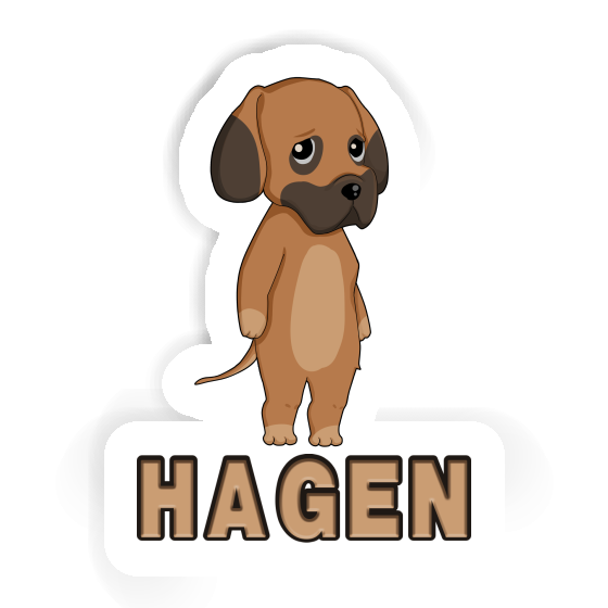 Hagen Sticker German Mastiff Laptop Image