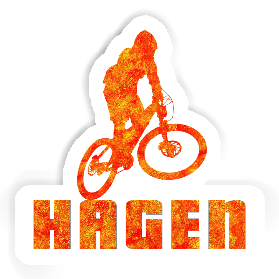 Sticker Hagen Downhiller Notebook Image