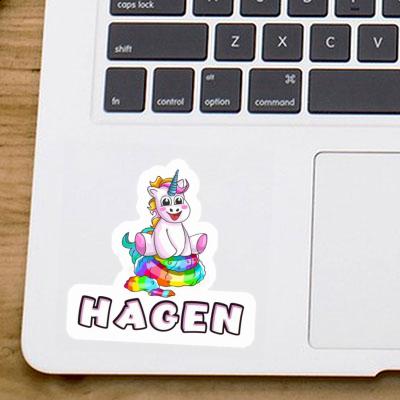 Autocollant Hagen Bébé licorne Gift package Image
