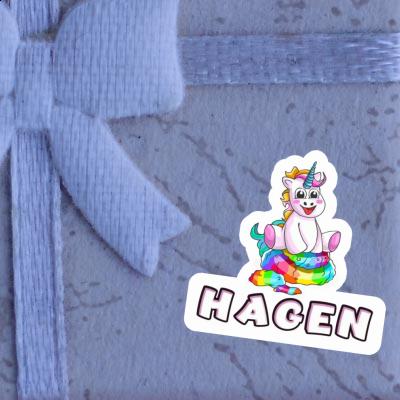 Sticker Baby-Unicorn Hagen Notebook Sticker Baby-Unicorn Hagen Gift package Image