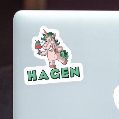 Sticker Party-Einhorn Hagen Notebook Image
