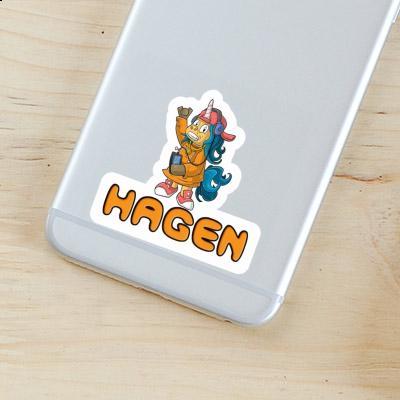 Hip-Hop Einhorn Sticker Hagen Laptop Image