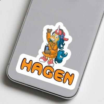 Autocollant Licorne hip-hop Hagen Autocollant Licorne hip-hop Hagen Image