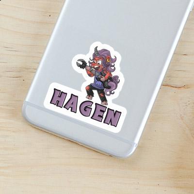 Hagen Sticker Rockendes Einhorn Gift package Image