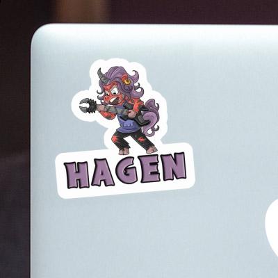 Rocking Unicorn Sticker Hagen Notebook Rocking Unicorn Sticker Hagen Gift package Image