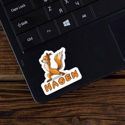 Sticker Yoga-Eichhörnchen Hagen Notebook Sticker Yoga-Eichhörnchen Hagen Notebook Image
