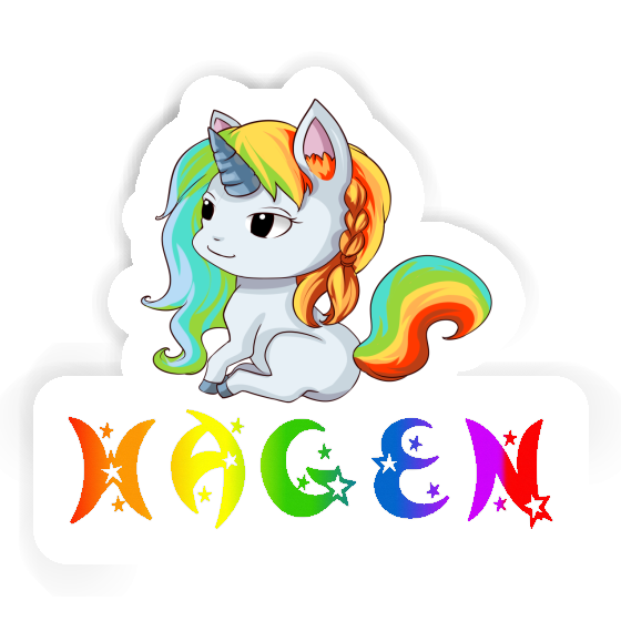Autocollant Licorne Hagen Notebook Autocollant Licorne Hagen Gift package Image