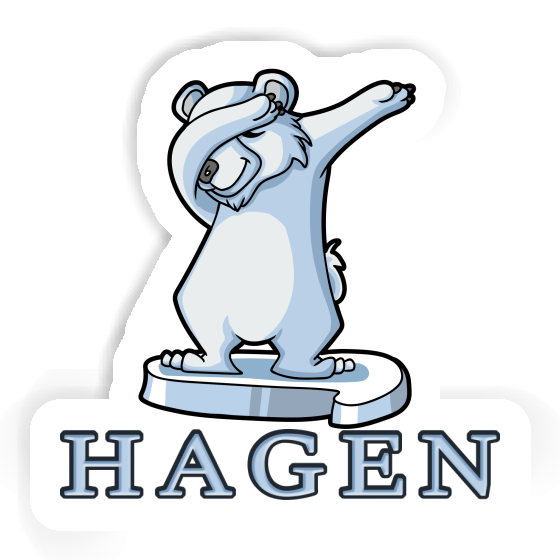 Sticker Polar Bear Hagen Laptop Image
