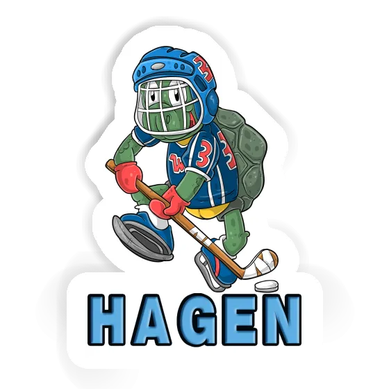 Hagen Sticker Eishockeyspieler Notebook Hagen Sticker Eishockeyspieler Gift package Image