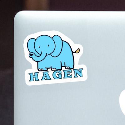 Autocollant Éléphant Hagen Gift package Image