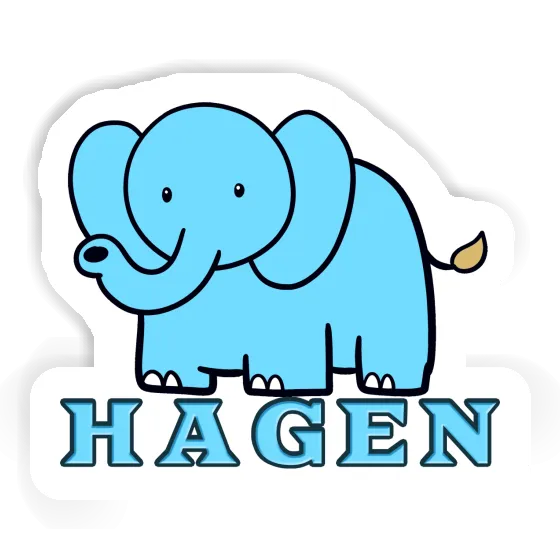 Autocollant Éléphant Hagen Gift package Image