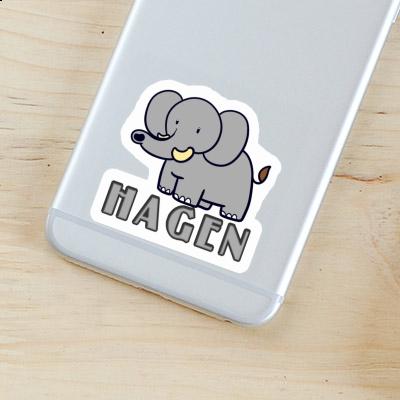 Elefant Sticker Hagen Laptop Image