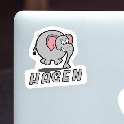 Hagen Sticker Elephant Notebook Hagen Sticker Elephant Gift package Image
