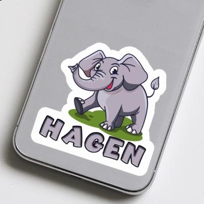 Aufkleber Elefant Hagen Image
