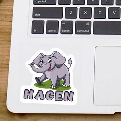 Aufkleber Elefant Hagen Notebook Aufkleber Elefant Hagen Gift package Image