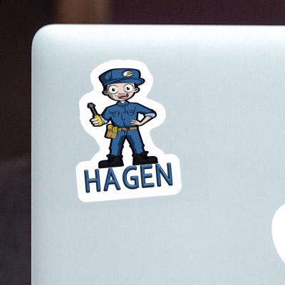 Sticker Hagen Elektriker Notebook Sticker Hagen Elektriker Gift package Image