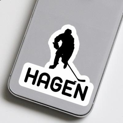 Sticker Hagen Eishockeyspieler Notebook Image