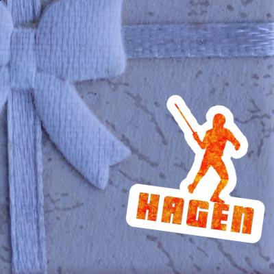 Autocollant Escrimeur Hagen Autocollant Escrimeur Hagen Image