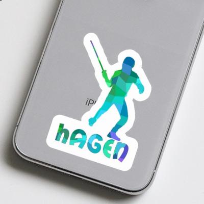 Autocollant Hagen Escrimeur Laptop Image