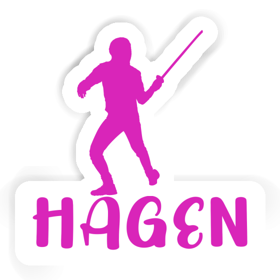 Autocollant Escrimeur Hagen Notebook Autocollant Escrimeur Hagen Gift package Image