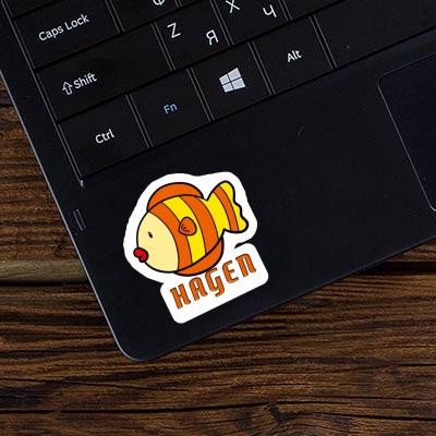 Hagen Sticker Fisch Notebook Hagen Sticker Fisch Gift package Image