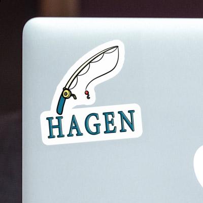 Fishing Rod Sticker Hagen Fishing Rod Sticker Hagen Image