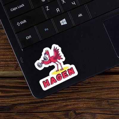 Hagen Sticker Gewichtheber Notebook Image