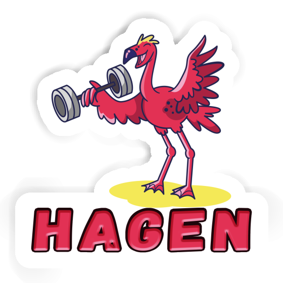 Hagen Sticker Gewichtheber Laptop Image