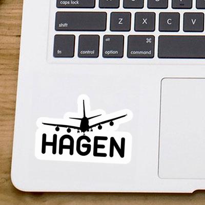 Sticker Airplane Hagen Notebook Sticker Airplane Hagen Gift package Image