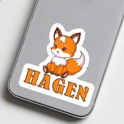 Autocollant Renard Hagen Gift package Image