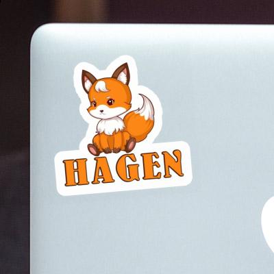 Sticker Sitting Fox Hagen Sticker Sitting Fox Hagen Image
