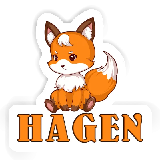 Autocollant Renard Hagen Notebook Image