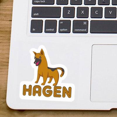 Hagen Autocollant Chien de berger Laptop Hagen Autocollant Chien de berger Laptop Image