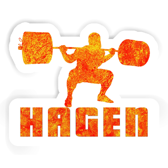 Sticker Gewichtheber Hagen Notebook Image